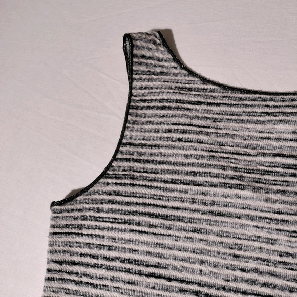 Vintage Jude Tank Top Gray Striped Shirt Womens Small Made in USA - Picture 11 of 16